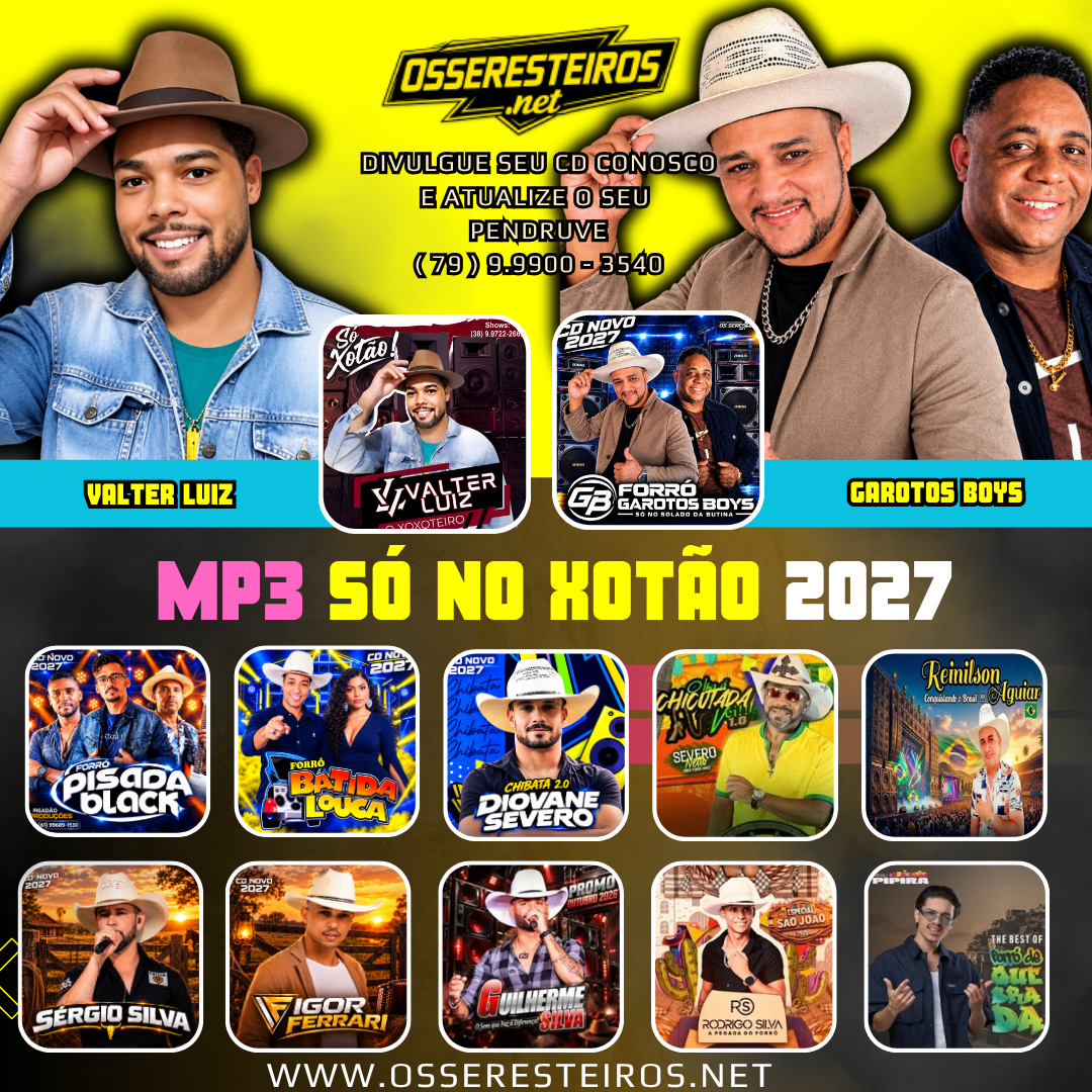 DISCO DE MP3 SÓ NO XOTÃO 2027