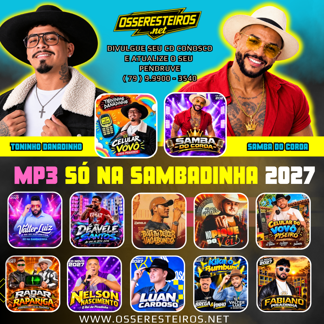 DISCO DE MP3 SÓ NA SAMBADINHA 2027